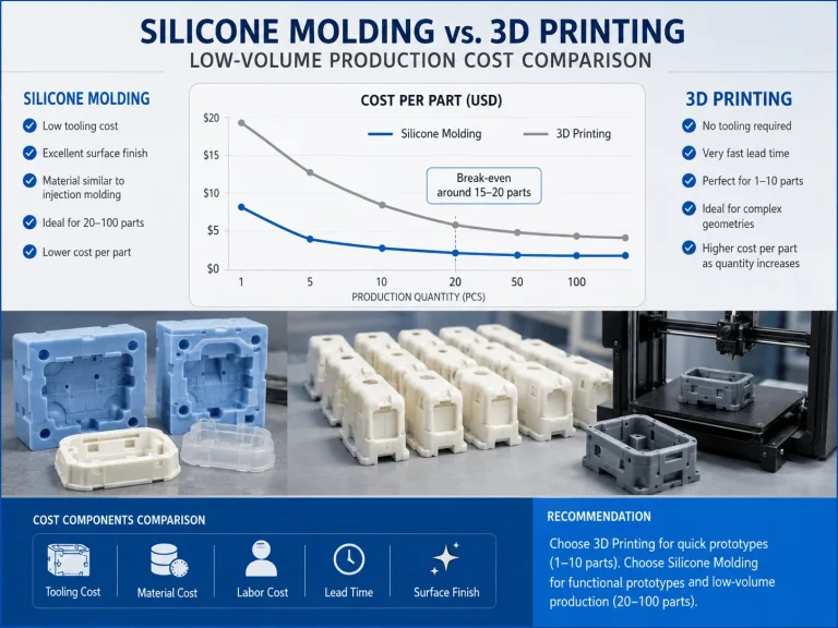 Cost Comparison between Silicone Molds and 3D Printing
