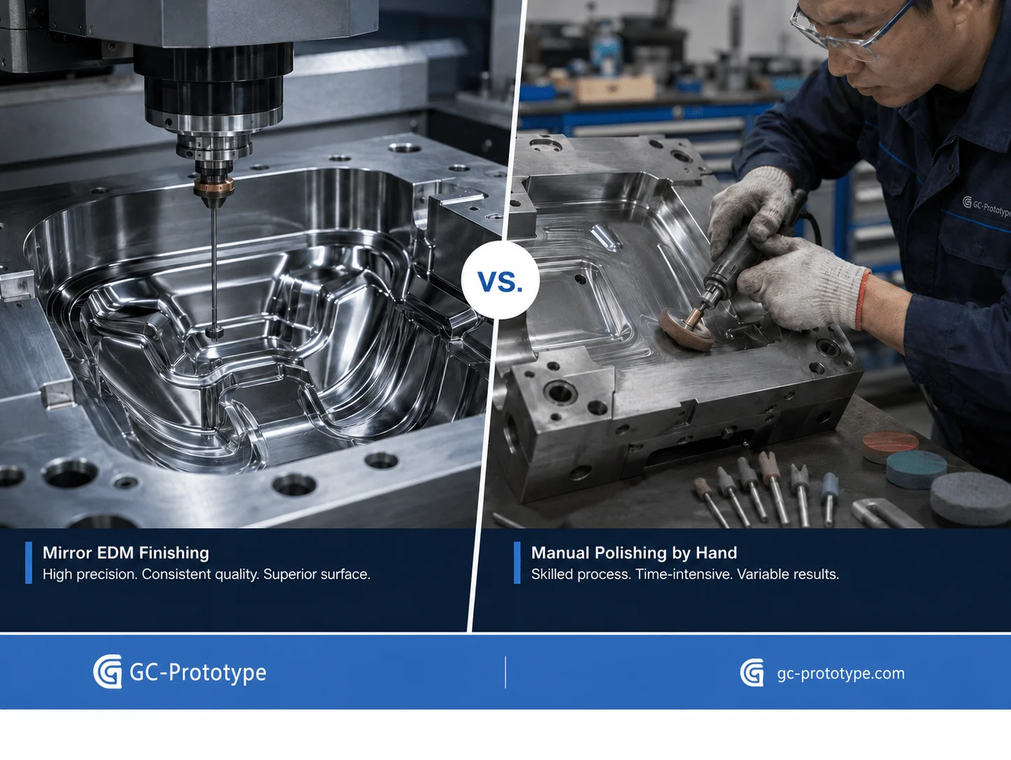 EDM surface treatment vs manual polishing cost and dimensional risk comparison