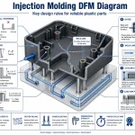 Injection molding DFM rules for defect prevention and tooling cost reduction