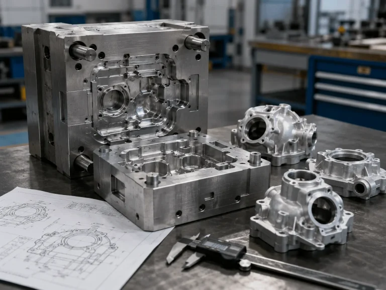 Rapid tooling mold and aluminum die casting prototype parts for production validation