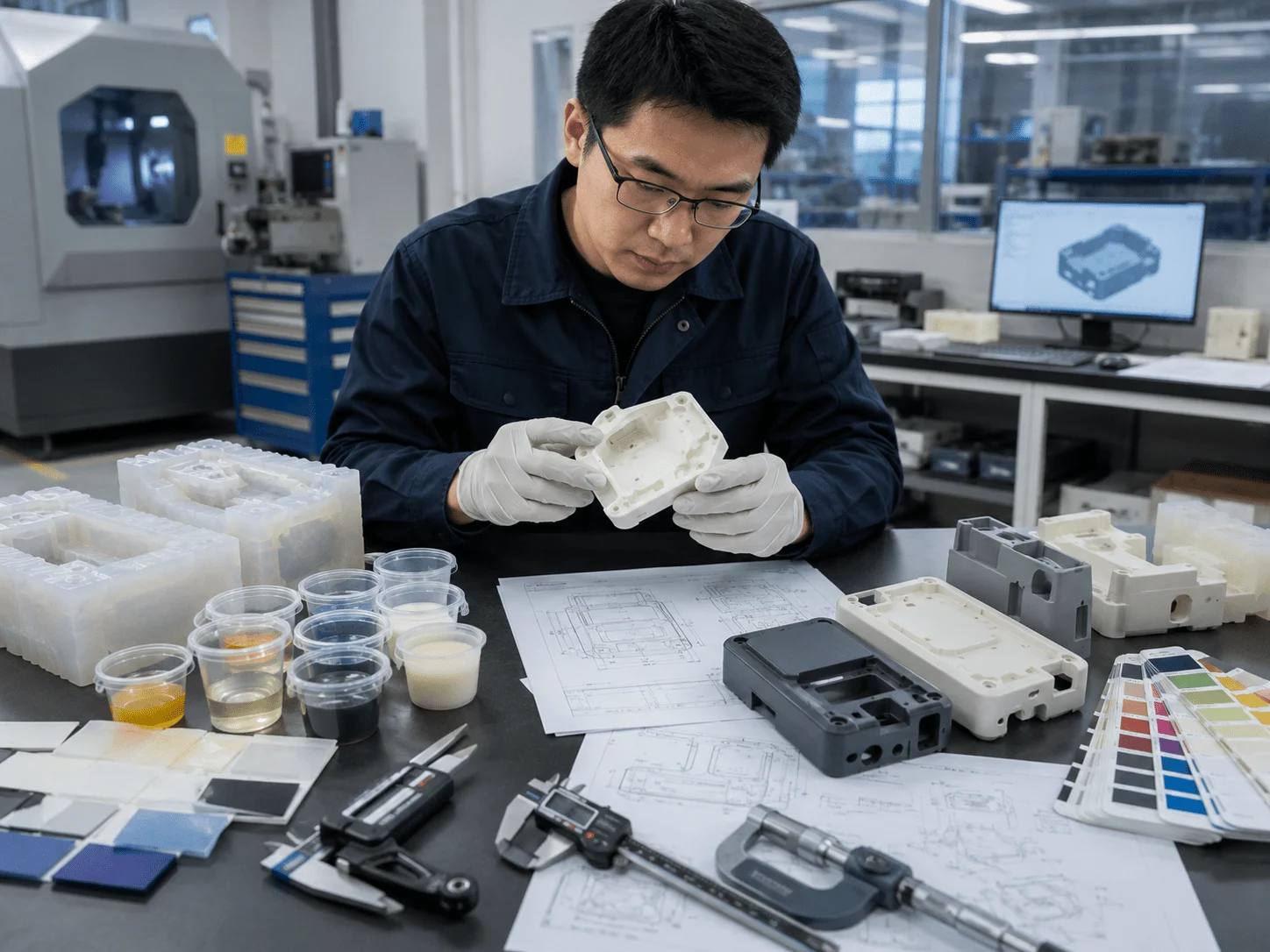 Silicone molding quality inspection and supplier DFM review for low-volume plastic parts