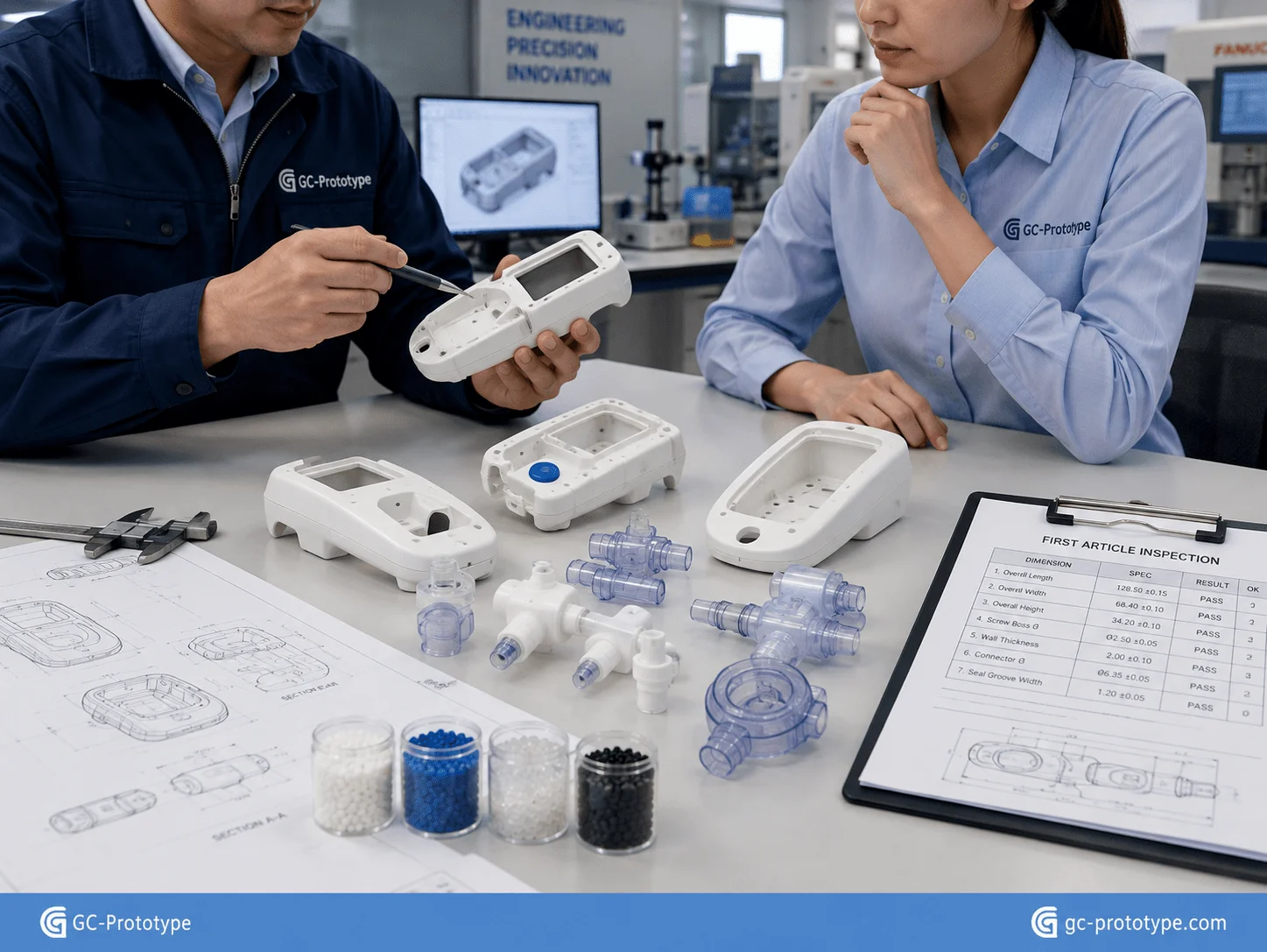 Biocompatible polymers for medical injection molding of healthcare housings and functional components