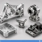 CNC machining applications across aerospace, medical, robotics, electronics, and automotive industries