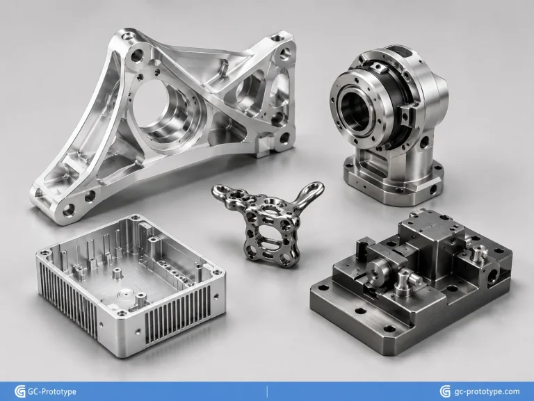 CNC machining applications across aerospace, medical, robotics, electronics, and automotive industries
