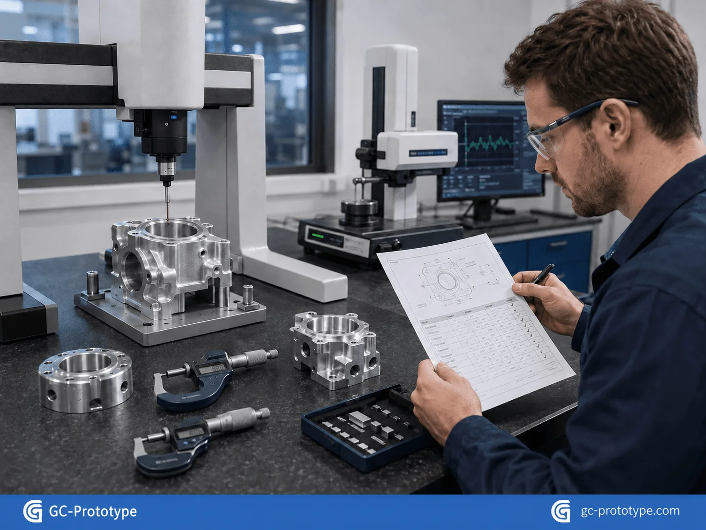 CNC machining supplier quality control and precision inspection