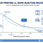 Plastic injection molding vs 3D printing cost comparison for prototypes and low-volume production