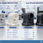 SLS vs SLA 3D printing surface roughness comparison for cosmetic and functional prototype parts