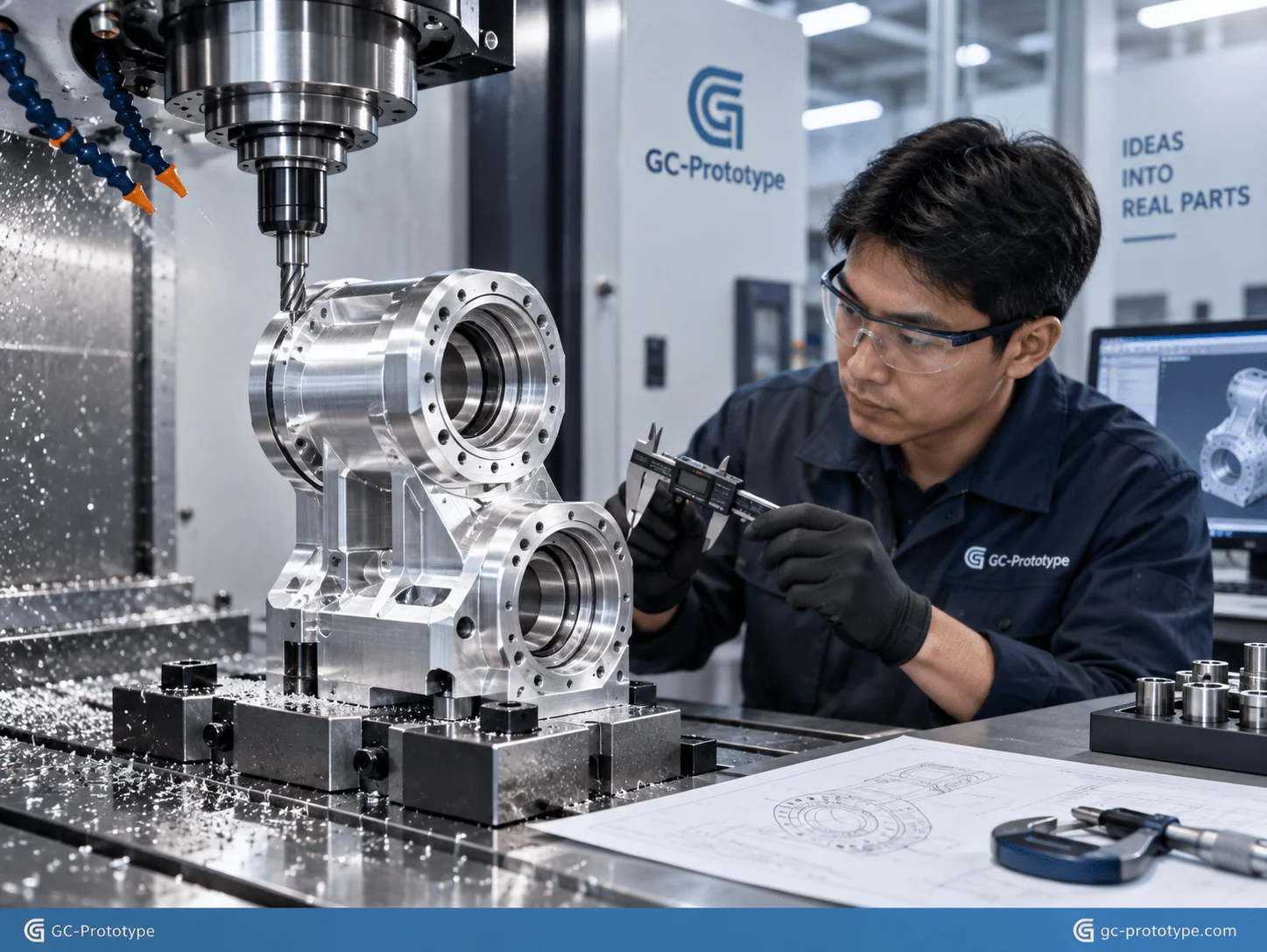 Low-volume CNC machining for robot joint prototype housings with precision aluminum components