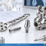 Medical grade titanium CNC machining for orthopedic implants, bone screws, dental parts, and surgical robotics