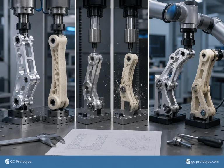 Prototype CNC machining vs 3D printing for robotic arms during high-load functional and assembly testing