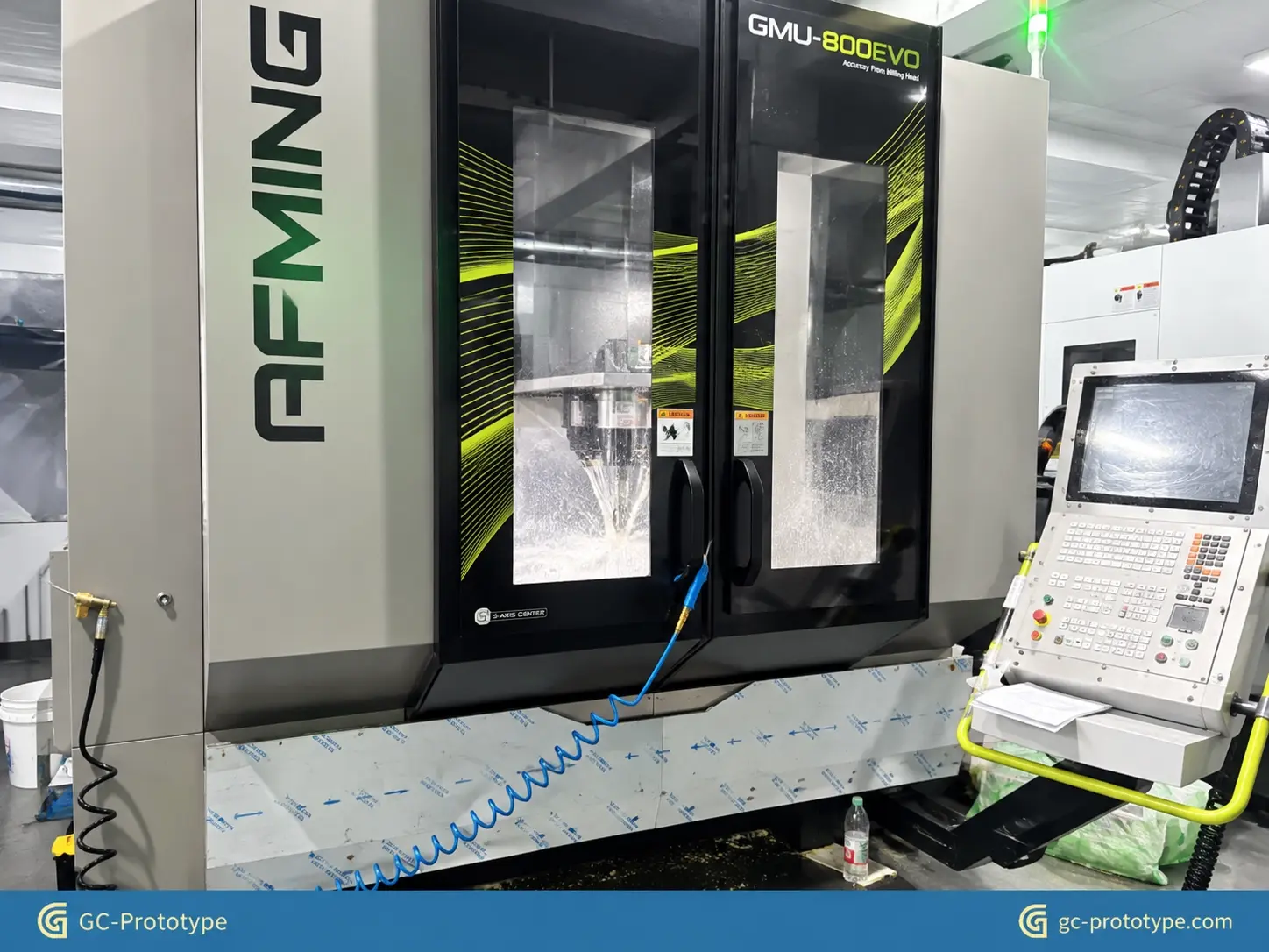 5-axis CNC prototype machining of an aluminum functional part for precision product development