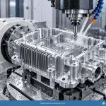 Aluminum CNC machining for electric vehicles featuring EV inverter housing and precision thermal-management components