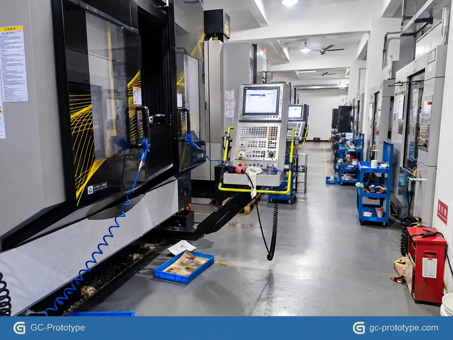 Prototyping machine shop providing precision CNC milling and turning